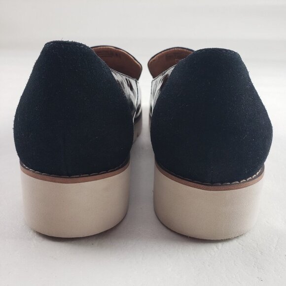 Vionic Kensley Patent Leather Flat Women 9.5 Black Slip On Platform Comfort Shoe - Picture 9 of 11